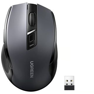 Mouse MU006 PC sau NB Wireless 2.4GHz + Bluetooth Optic 5/1 Butoane/Scroll 4000Dpi Negru