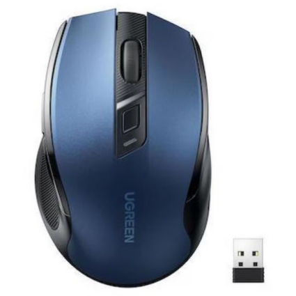 Mouse MU006 PC sau NB Wireless 2.4GHz Optic 5/1 Butoane/Scroll 4000Dpi Albastru