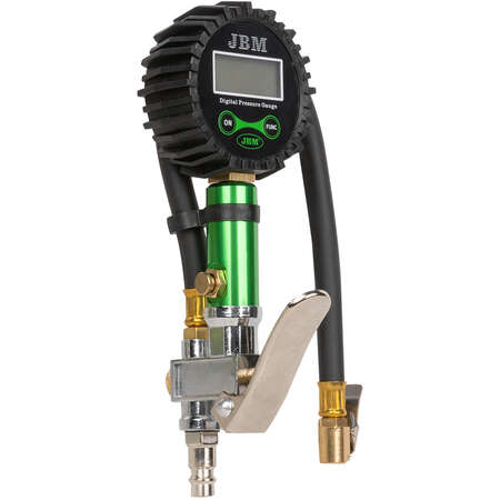 Pistol de Aer Comprimat cu Manometru Digital JBM 53450 0-14Bar 0-200PSI Negru/Verde