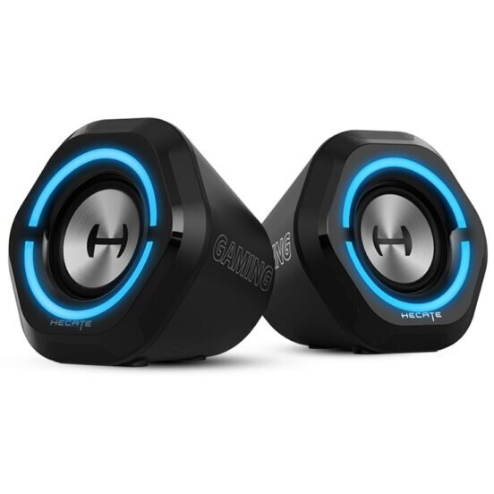 Boxe Gaming G1000-BK 2.0 BT/USB/AUX Iluminare LED RGB RMS 5W Negru