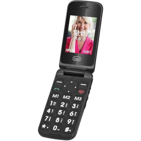 Telefon Mobil TREVI Flex 55 cu Clapeta 2G MicroSD pana la 16GB Negru