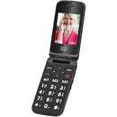 Telefon Mobil TREVI Flex 55 cu Clapeta 2G MicroSD pana la 16GB Negru