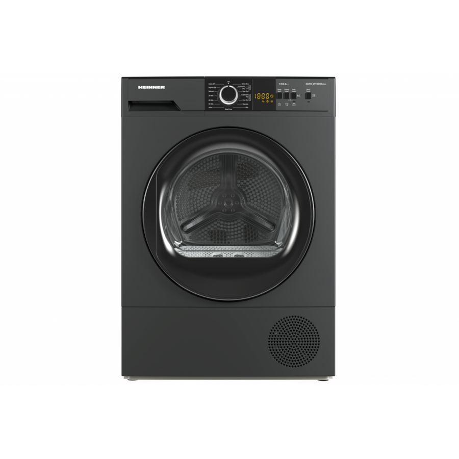 Uscator de Rufe HHPD-V8T1CHSA++ Pompa de Caldura 8Kg  15 Programe Display Led Functie Anti-sifonare Gri