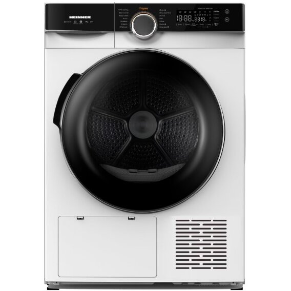 Uscator de Rufe Pompa de Caldura 9Kg Inverter 14 Programe Clasa C Control Touch Functie Anti-Sifonare Program Sterilizare Iluminare Cuva Alb
