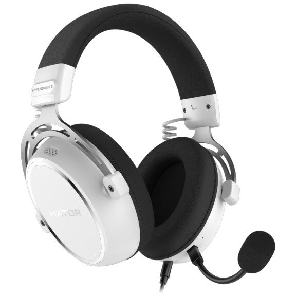 Casti Over-Head Casti cu fir  gang 3, alb - imagine 2