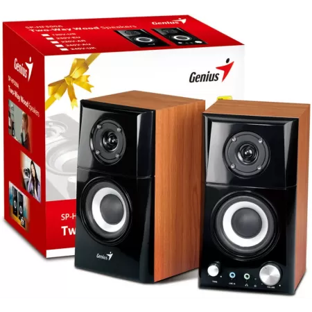 Boxe Desktop Genius SP-HF500A II 2.0 RMS 16W Negru / Maro Cires