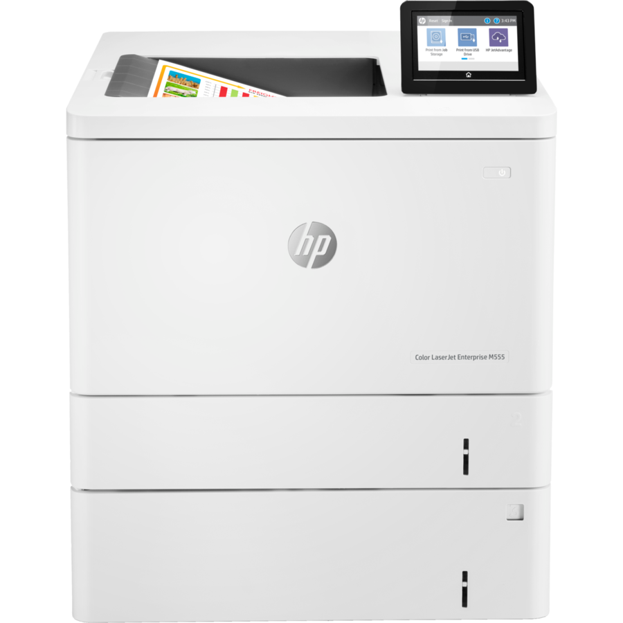 Imprimanta Color LaserJet Enterprise M555x A4 Alb