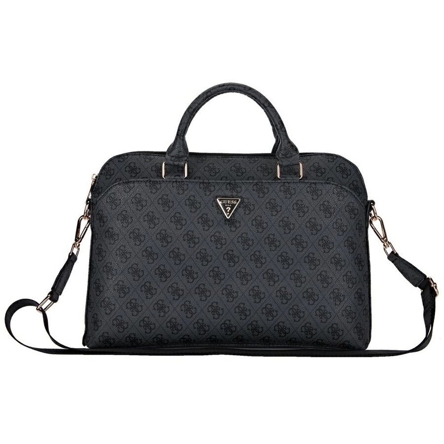 4G Peony Front Pocket Zipper Triangle Logo, compatibila cu laptop 15 inch, Negru