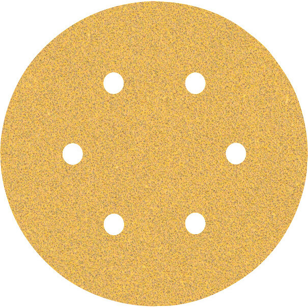 Set 5 Foi Abrazive C470 150mm Granulatie G60 6 Orificii Bej