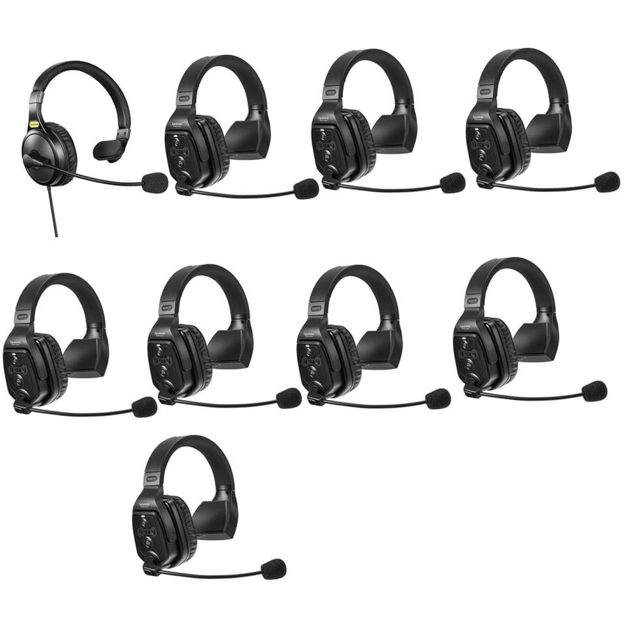 Sistem Intercom Wireless pentru 9 Persoane Saramonic WiTalk WT9S Full-Duplex 1.9GHz Căști Single-ear Negru — imaginea 3