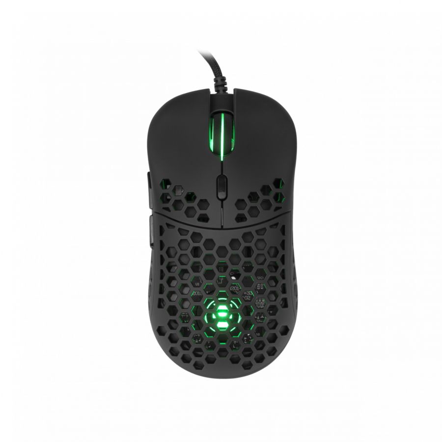 Mouse Gaming cu Fir ESL-M4 NAGINATA 16000DPI Iluminare RGB Negru