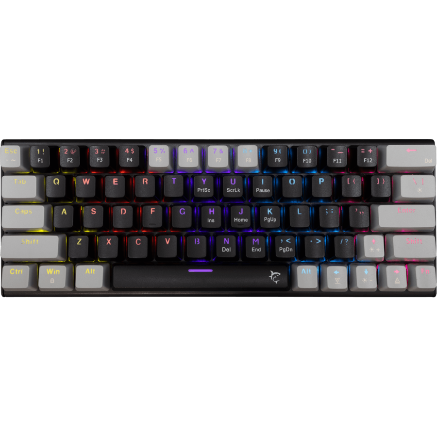 Tastatura Gaming cu Fir WAKIZASHI V2 Red Switch Layout US Negru/Gri