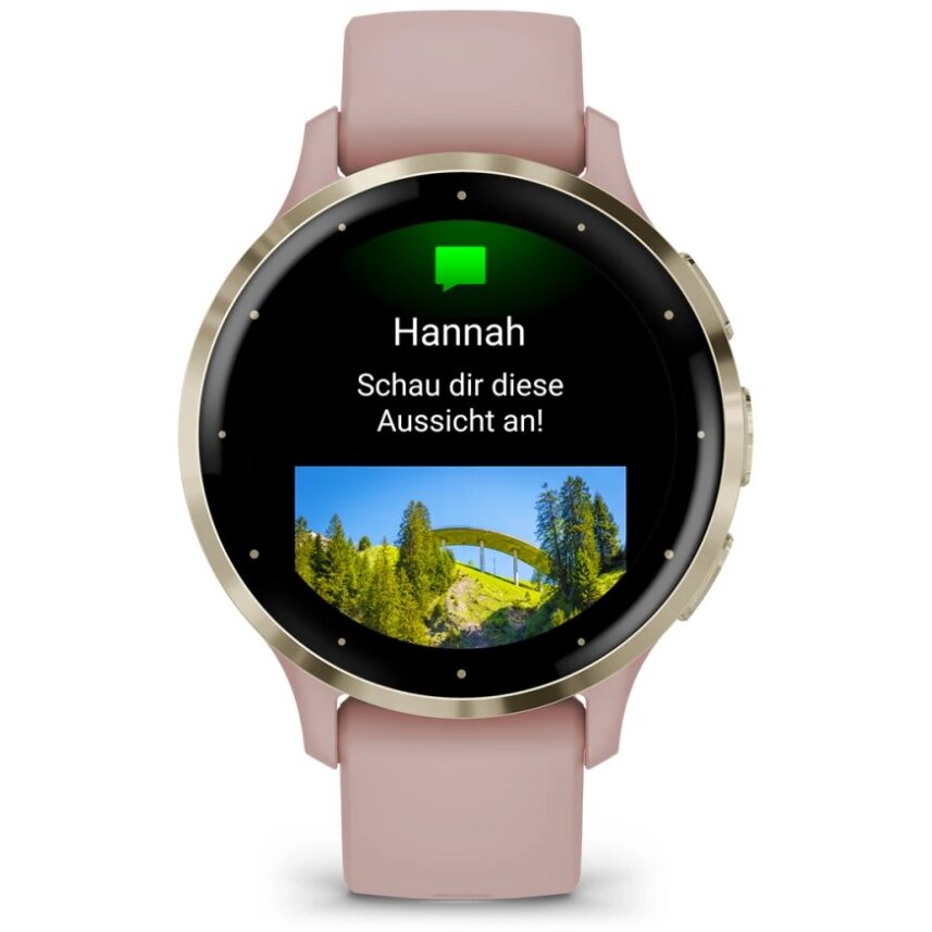 Smartwatch Venu 3S 3.05Cm 1.2Inch AMOLED 41mm Digital 390 x 390 Pixeli Touchscreen Gold-Rose