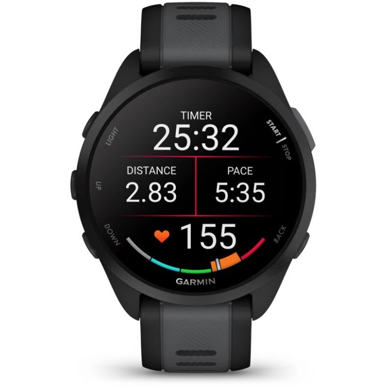 Smartwatch Forerunner 165 3.05Cm 1.2Inch Amoled Digital 390 x 390 Pixeli Touchscreen Negru