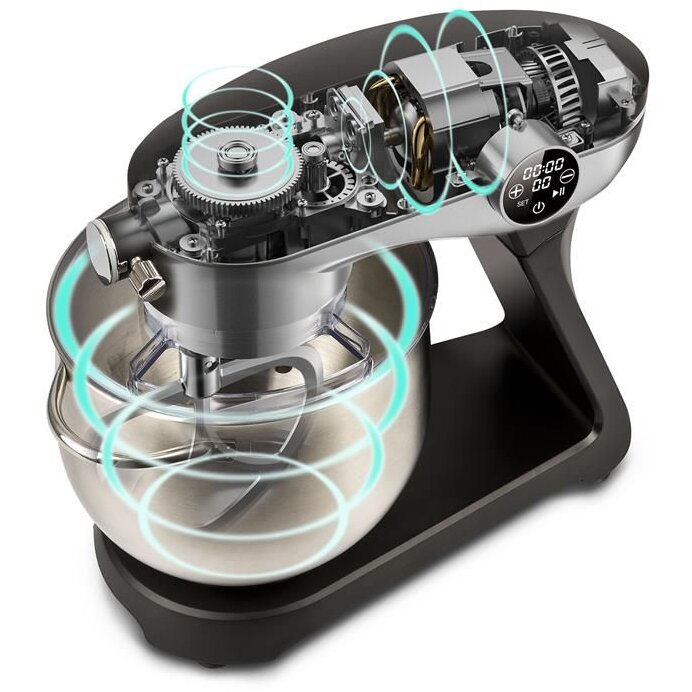 Mixer cu Bol G3Ferrari Pastaio Elegance 2300W 8L 10 Viteze Inox — imaginea 3