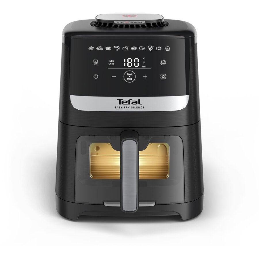 Friteuza Easy Fry Silence EY5568E0 5L Aer Cald Negru