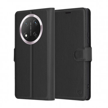 Husa Techsuit Honor X9c / Magic7 Lite Leather Folio Negru