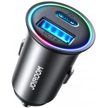 Incarcator Joyroom Auto JR-CCN04 60W 3A 1 x USB-A - 1 x USB-C Negru