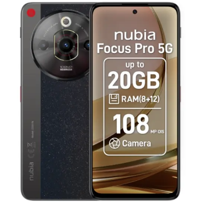 Smartphone nubia Focus PRO Dual SIM 256GB 20GB RAM ( 8GB + 12GB extensibili) 5G Black