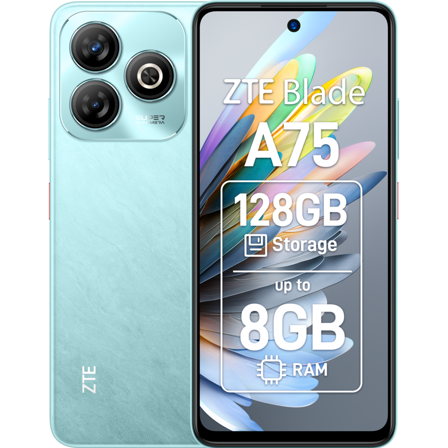 Smartphone Blade A75 4G Dual SIM 8GB RAM ( 4GB + 4GB extensibili) 128 GB 4G Verde