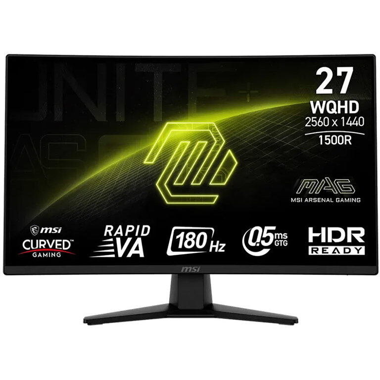 Monitor LED Gaming Curbat MAG 274CQF 27 inch QWHD 27 inch VA 0.5ms 180Hz Black