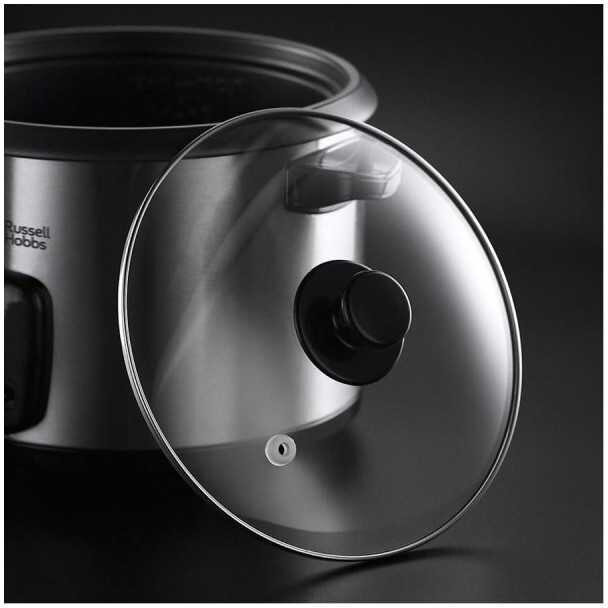 Aparat pentru Gătit Orez Russell Hobbs 19750-56 Cook@Home 1.8L Funcție Automata de Menținere la Cald 700W Inox — imaginea 2