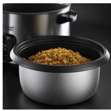 Aparat pentru Gătit Orez Russell Hobbs 19750-56 Cook@Home 1.8L Funcție Automata de Menținere la Cald 700W Inox — imaginea 3