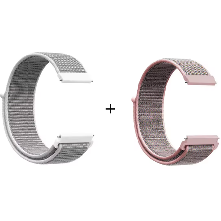 Resigilate Pentru  Samsung / Amazfit / Huawei 22mm Gri/Roz