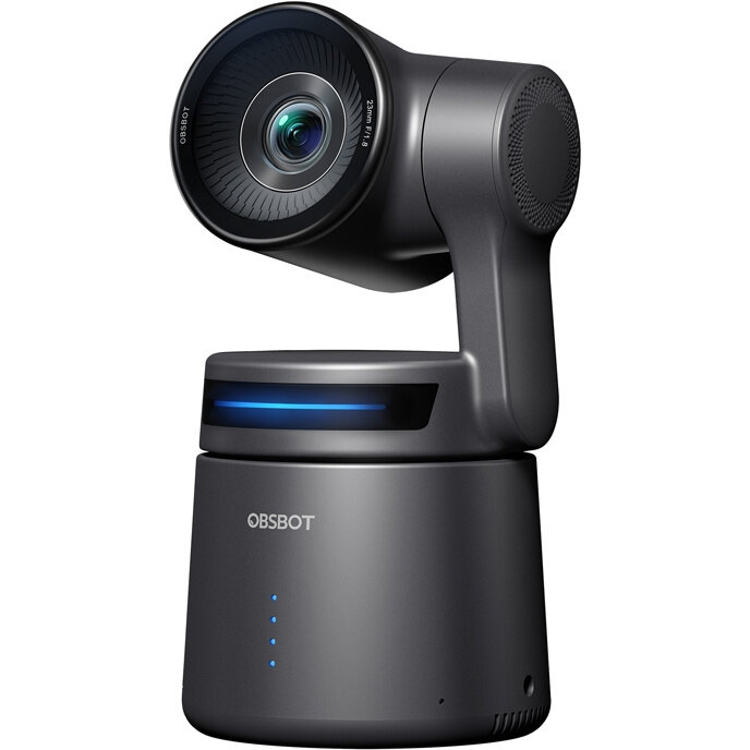 Camera web Tail Air Camera PTZ, 1080p@60FPS, 4k@30FPS, 1500 mAh, ideala pentru birou sau activitati sportive, Negru