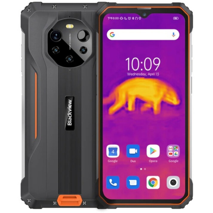 Telefon mobil BL8800 Pro 128GB 8GB RAM Dual Sim 5G Black Orange