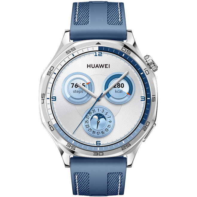 Smartwatch Huawei Watch GT5, 46mm, Blue Woven Strap - imagine 2