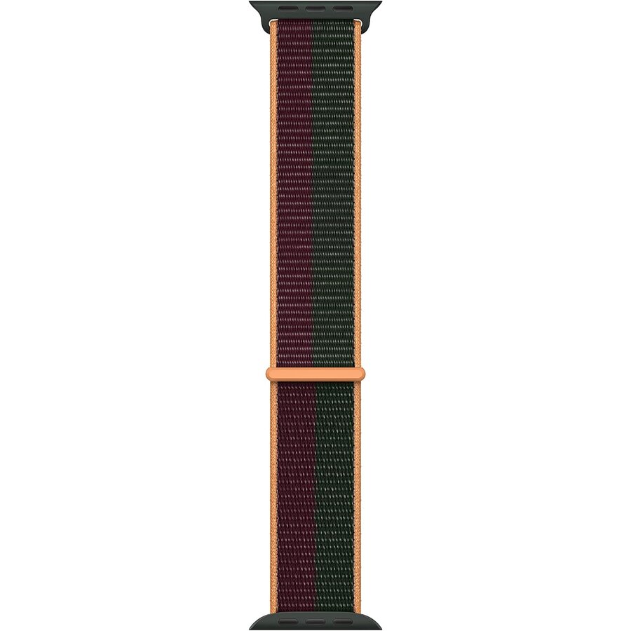 Curea Smartwatch Watch Sport Loop 45MM Dark Cherry / Forest Green