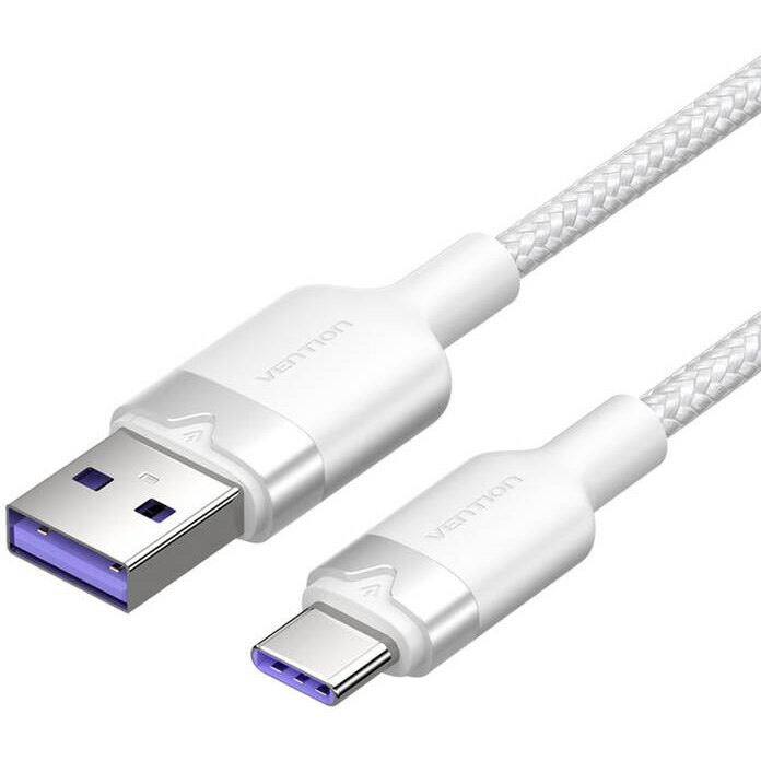 Cablu de date USB la USB-C, 1m, Alb