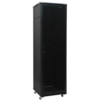 Rack Adex Podea 42U 800mm Pliat Uși Perforate Negru