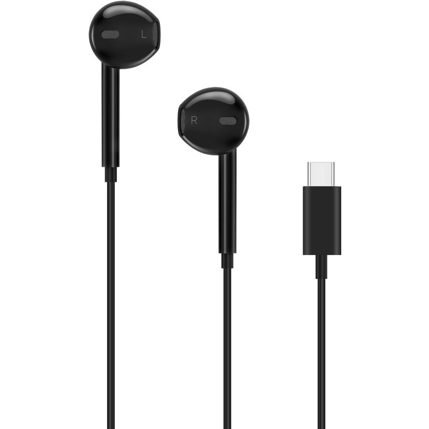 Casti Ultraboost Core, In-ear, Control pe fir, USB-C, Lungime cablu 1.2m, Negru