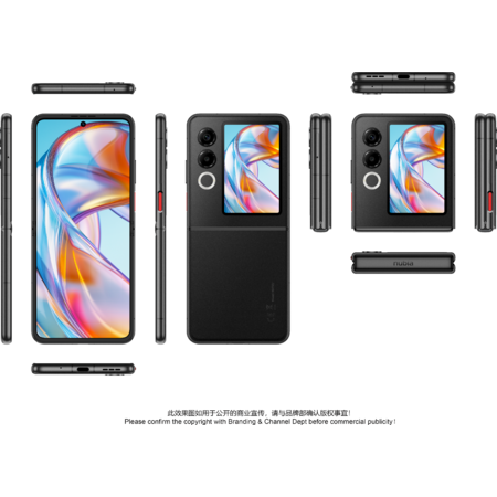 Smartphone ZTE nubia FLIP 2 Dual SIM 8GB RAM 256GB 5G Black