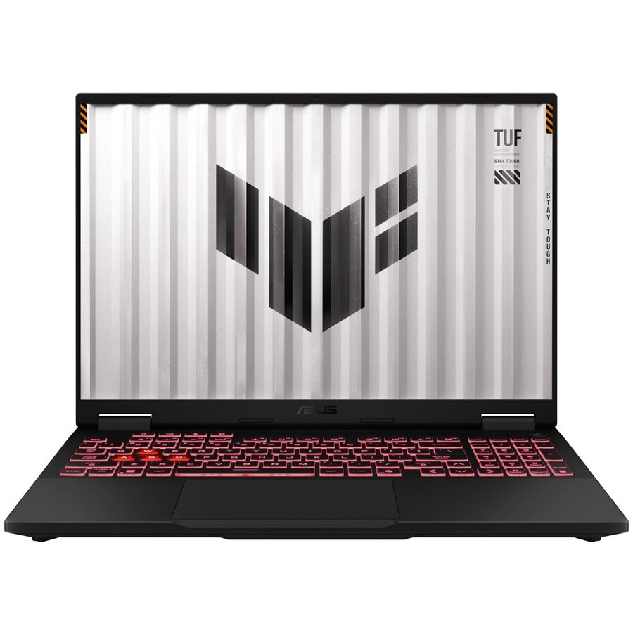 Laptop TUF Gaming A16 FA608UH-R7165 AMD Ryzen™ 7 260 40.6Cm 16Inch WUXGA 16GB 512GB SSD NVIDIA GeForce RTX 5050 Wi-Fi 6E (802.11ax) NoOS Negru-Gri