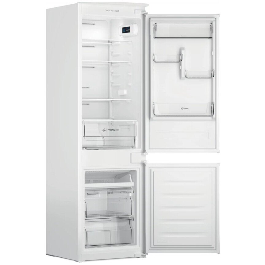 Frigider Incorporabil cu 2 Usi INC18 T111 Total No Frost 250L H 177CM Clasa F Alb