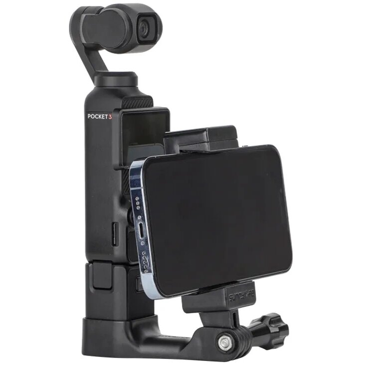 Suport pentru telefoane compatibil cu Trepied, SelfieStick pentru DJI Osmo Pocket 3, Negru