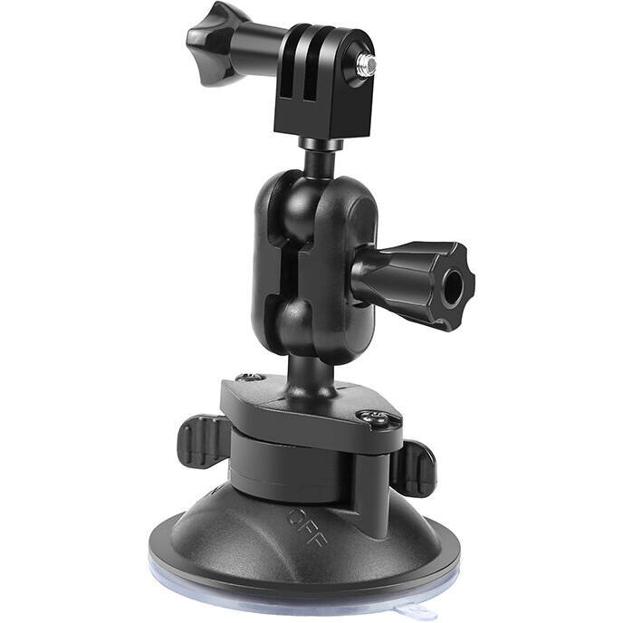 Accesoriu Camera Video Actiune Magic Arm compatibil cu camere video sport/telefoane, Ajustabil, Negru