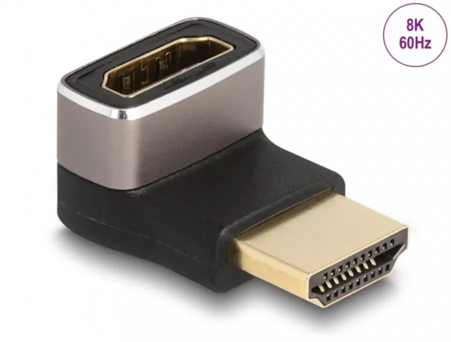 Adaptor Delock Metalic HDMI 8K60Hz T-M Negru