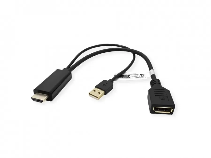Adaptor Value HDMI la Displayport 4K60Hz T-M Negru