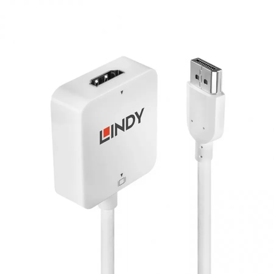 Adaptor Lindy HDMI la DisplayPort 4K M-T Alb