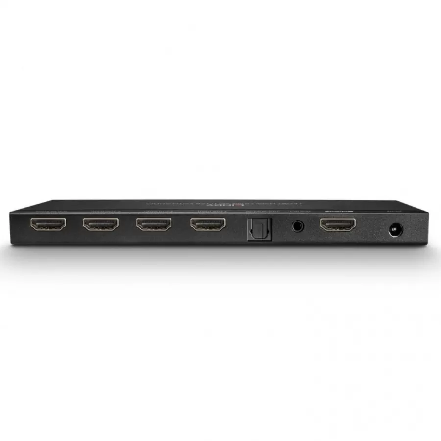 Splitter Lindy HDMI 4K@60 Hz 4 Porturi Cu Audio Negru