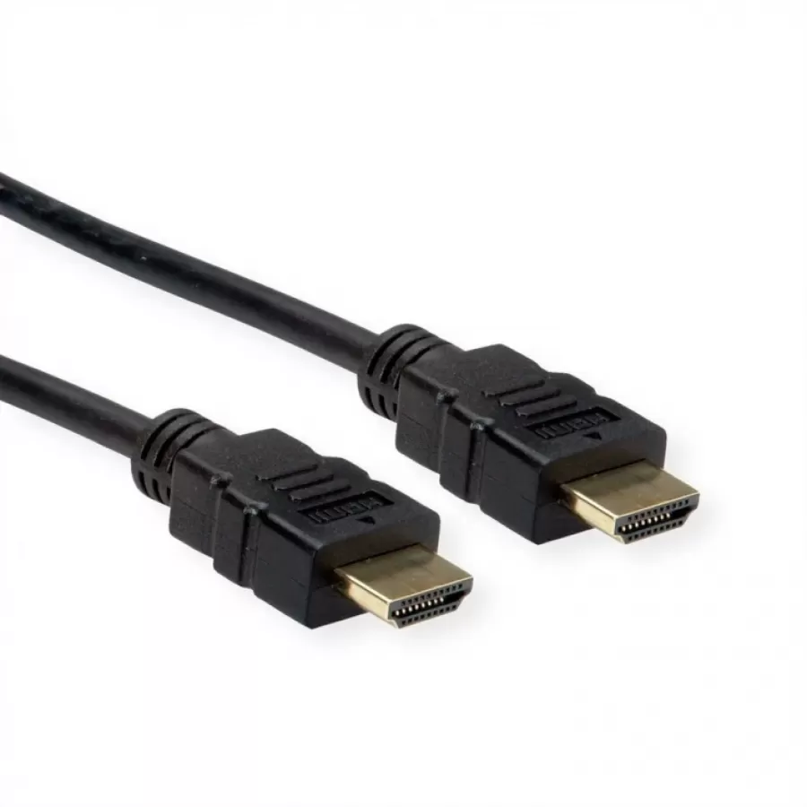 Cablu Roline HDMI High Speed cu Ethernet 4K@30Hz TPE T-T 1m Negru