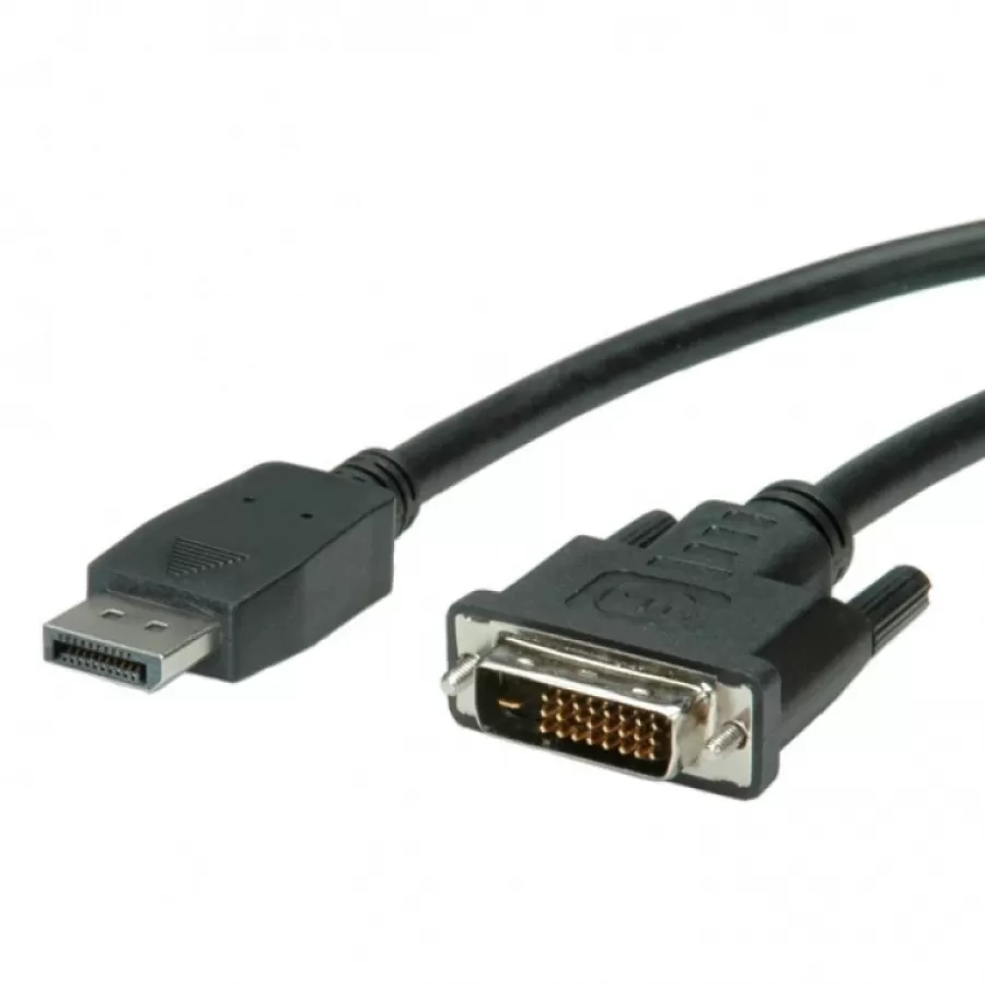 Cablu Value Displayport la DVI-D T-T 1m Negru