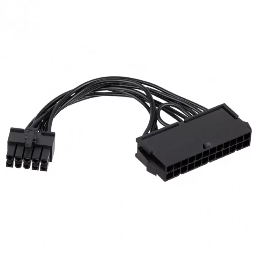 Cablu de Alimentare Akyga AK-CA-76 ATX 24 Pini la 10 Pini Lenovo IdeaCentre M-T 10cm Negru