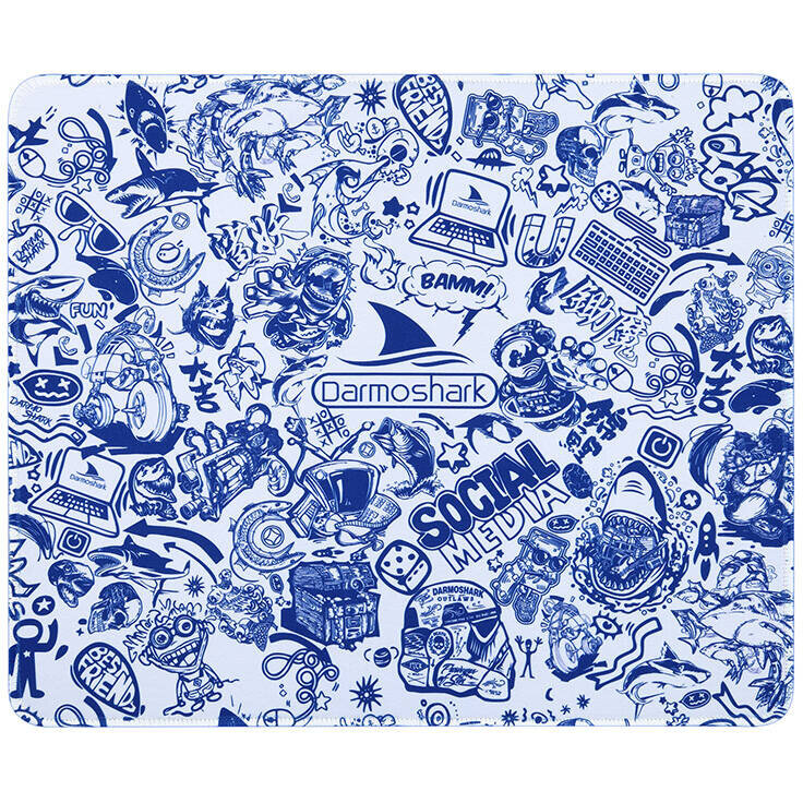 Mousepad PAD-3, 360x300x4mm, Alb