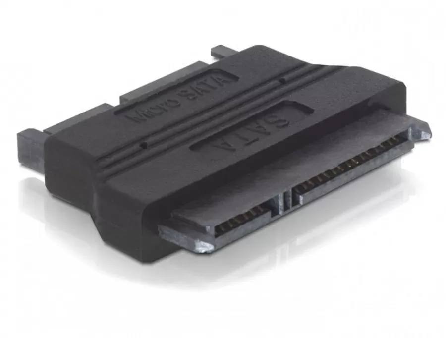 Adaptor Delock Micro SATA 16-pini SATA 22-pini T-M Negru