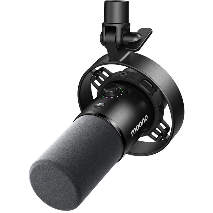 Microfon desktop Maono PD300X, Cardioid, ideal pentru intalniri, webinarii, conferinte sau karaoke, compatibil cu laptop, PC, Negru - imagine 2